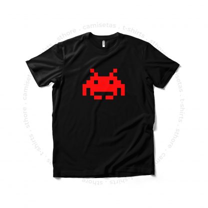 Camiseta Space Invaders Black Red